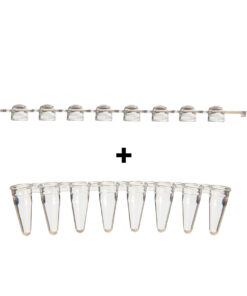 0,2ml 8-miestne strípy + vypuklé vrchnáky, prirodzené, 125 ks