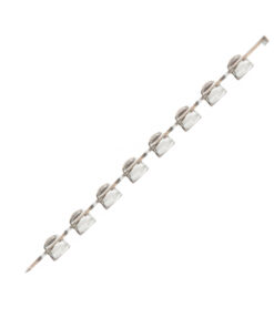 8-miestne vypuklé vrchnáky, prirodzené (PCR), 125 ks