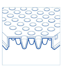 PCR platnička plný okraj, nízky profil, biela, 10 ks