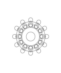 Rotor 12-miestny, uhlový