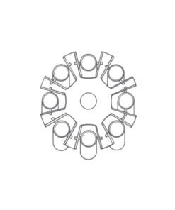 Rotor 8-miestny, výkyvný