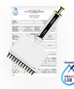 Kalibrácia 12-kanálovej nastaviteľnej pipety + kalibračný certifikát