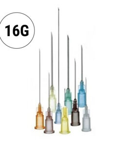Ihla hypodermická 16G 1, farba : biela, 100 ks