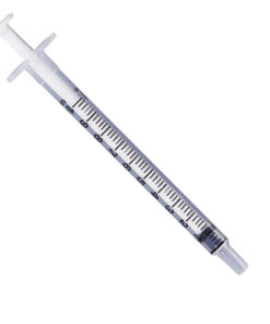 Striekačka inzulínová, sterilná bez ihly, 1ml, 100 ks