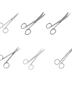 Nožnice chirurgické, dĺžka 14cm, rôzne druhy