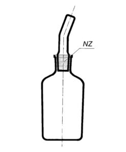 Fľaša kvapkacia, číra, výmenná zátka, SIMAX