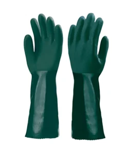 Laboratórne polymérové chemické rukavice 400mm, 10 párov