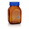 Fľaša reagenčná hnedá hranatá, s modrým uzáverom, GL 80, SIMAX