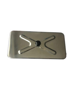 Veko nerezové s hmatníkom, malé