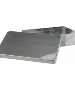 Miska na nástroje s vekom, nerezová, rôzne rozmery