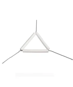 Triangel žíhací s porcelánovými trubičkami, zinkový, rôzne priemery