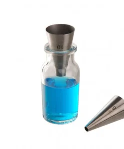 Lievik mini, nerezový, priemer : 6/27 mm, výška 50 mm, 1 ks