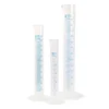 Odmerný valec vysoký (PP), modrá stupnica, rôzne objemy, 1 ks