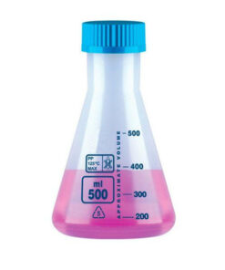 Banka Erlenmeyerova, PP, so skrutkovacím uzáverom, rôzne objemy, 1 ks