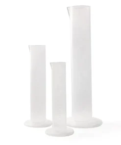 Odmerný valec nízky (PP), lisovaná stupnica, rôzne objemy, 1 ks