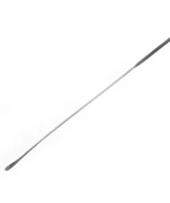 Mikrošpachtľa s úzkou vyhnutou lopatkou, nerezová, rôzne dĺžky, 1 ks