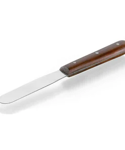 Špachtľa s drevenou rúčkou, nerezová, rôzne dĺžky, 1 ks