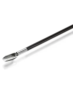 Lyžička navažovacia s plastovou rukoväťou, nerezová, dĺžka 155 mm, šírka lyžičky 9mm, 1 ks