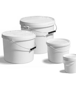 Nádoba guľatá PP s plastovou rukoväťou, bezpečnostný uzáver, rôzne objemy, 1 ks