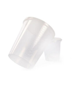 Odmerka kónická, graduovaná bez viečka, PP, rôzne objemy, 1 ks