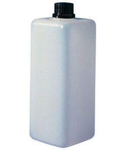 Fľaša hranatá graduovaná, PE, s bezpečnostným uzáverom GL21, rôzne objemy, 1 ks