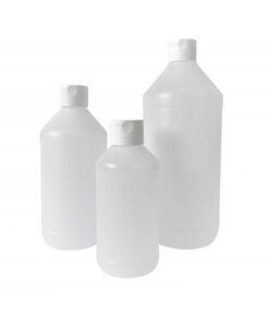 Fľaša dávkovacia, s odklapávacím viečkom, HDPE, rôzne objemy, 1 ks