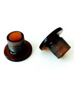 Zátka sklenená, hnedá, dutá, NZ 15, 5/15, rôzne objemy